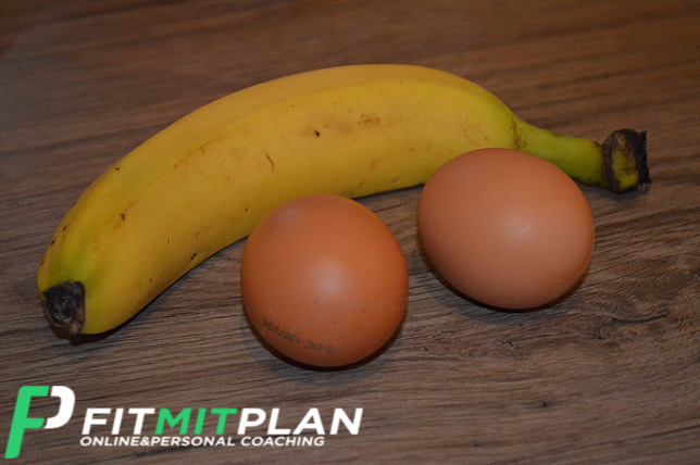Bananen Pancake mit Ei ohne Mehl - Zutaten